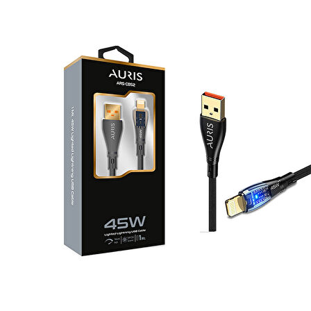 Auris CB52 45W Lightning Cable Transparent With Light