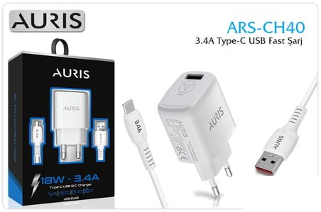 Prn Aurıs Şarj Aleti 18 W 3.4 A Usb Type C