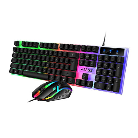 Auris KGC10 RGB Gaming Esports Kablolu Klavye ve Mouse Set