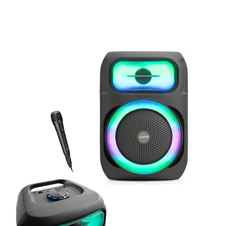 Auris KLN130 25W 8 inç Mikrofonlu RGB Bluetooth Hoparlör