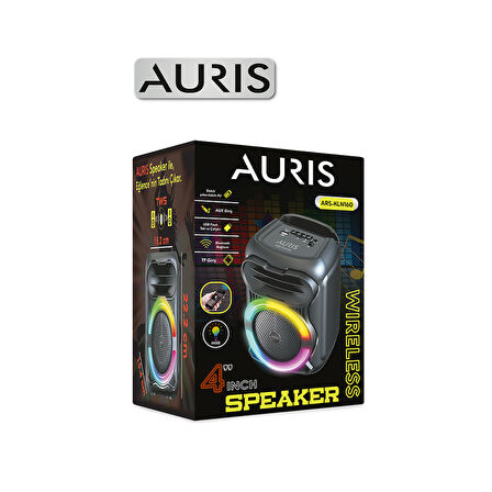Auris KLN160 15W 4 inç RGB Taşınabilir Bluetooth Hoparlör