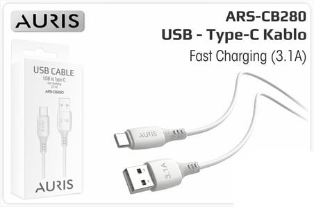 Prn Aurıs Şarj Kablosu Eko 3.1 A Usb Type C