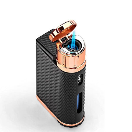 Colibri Evo Storm Çift Alevli Çakmak Puro Çakmağı Rose Siyah