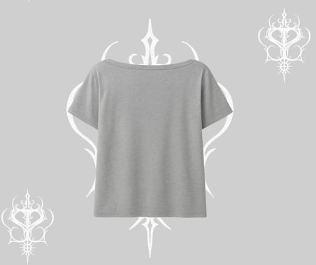 Beyaz Kayık yaka Tişört Autumn Spider