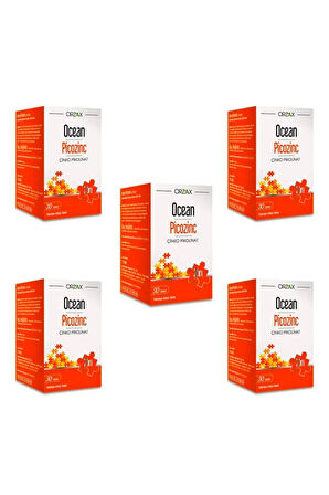 Picozinc Çinko Pikolinat 30 Tablet X5 Adet