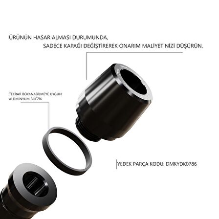 Yamaha MT-09 Uyumlu Grenaj Koruma Takozu (SİYAH)  