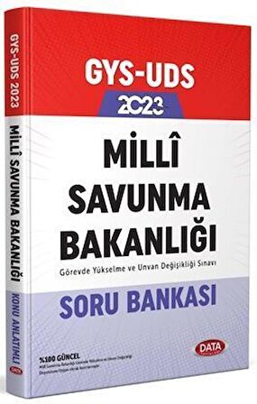 Data Yayınları 2023 GYS Milli Savunma Bakanlığı Soru Bankası