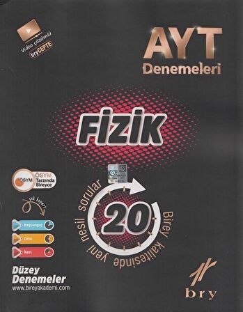 Birey Yayınları AYT Fizik 20 Deneme