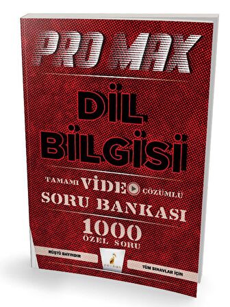 Pelikan Yayınları Pro Max Dil Bilgisi Tamamı Video Çözümlü Soru Bankası