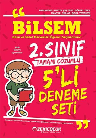 2. Sınıf Bilsem Deneme 5 li Fasikül Tamamı Çözümlü Zeki Çocuk Yayınları