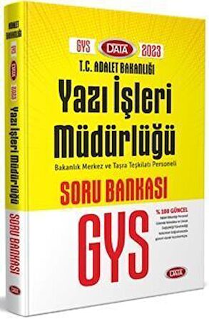 Data Yayınları 2023 GYS Adalet Bakanlığı Yazı İşleri Müdürlüğü Soru Bankası