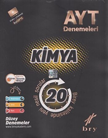 Birey Yayınları AYT Kimya 20 Deneme