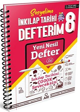 Arı Yayıncılık 8. Sınıf Sosyalimo Akıllı İnkılap Tarihi Defteri