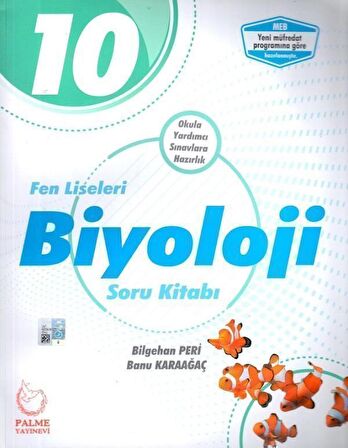 Palme Yayınları 10. Sınıf Fen Liseleri Biyoloji Soru Kitabı