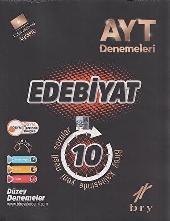 Birey Yayınları AYT Edebiyat 10 Deneme