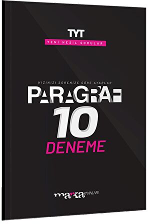 TYT Paragraf Yeni Nesil 10 Deneme