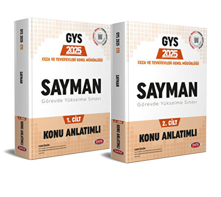 Data Yayınları 2025 Ceza ve Tevkifevleri Genel Müdürlüğü Sayman GYS Hazırlık kitabı