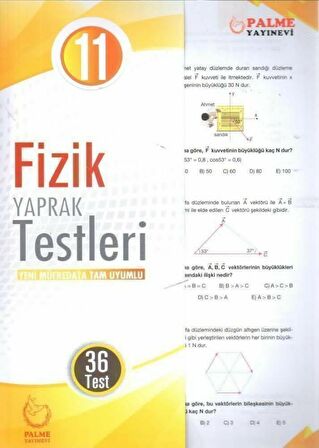 Palme Yayınları 11. Sınıf Fizik Yaprak Testleri