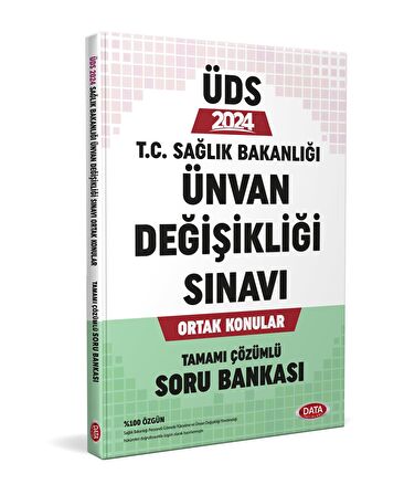 Data Yayınları 2024 UDS Sağlık Bakanlığı Ortak Konular Soru Bankası