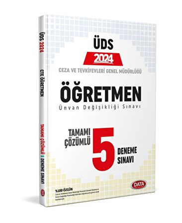 Data Yayınları 2024 GYS UDS Ceza Tevkifevleri Öğretmen 5 Deneme