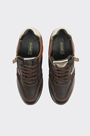 Yüksek Taban Hakiki Deri Kadın Sneaker