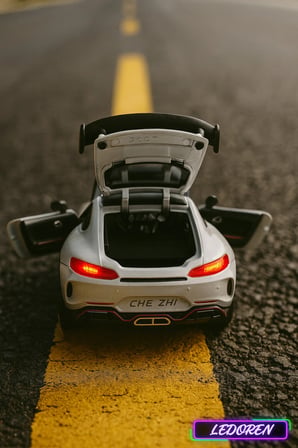 Beyaz Renkli Mercedes Benz Amg GT 1/24 Diecast Koleksiyon Maket Model Araba CHE ZHİ