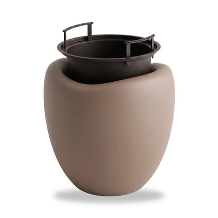 SO-LALE02 Lale Saksı Plastik Modern İç Kovalı 25 LT Mocha 3 Adet