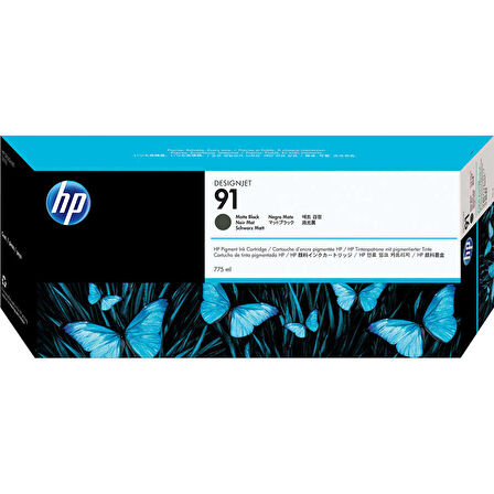 Hp 91-C9464A Mat Siyah Orijinal Kartuş