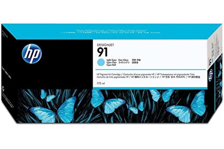Hp 91 C9470A Açık Mavi Kartuş Eski