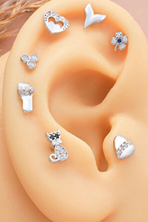 925 Ayar Minimal Tragus Piercing