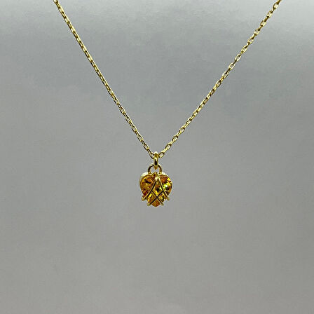 925 Ayar Gümüş Kalp Kolye