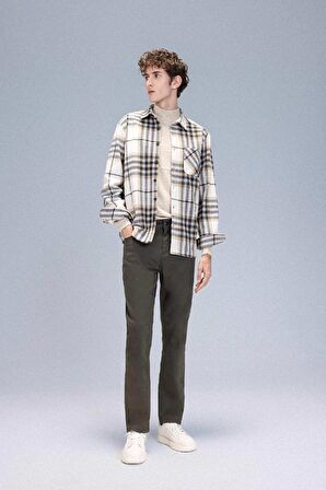DeFacto Pantolon Slim Fit Dar Kesim Cepli Dar Paça C9436AX24AUKH444