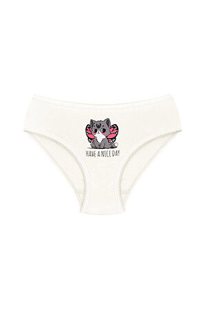 Öts Kız Çocuk Külot 3'lü Baskılı (%96 Pamuk - %4 Elastan)