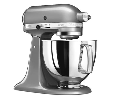 KitchenAid Artisan 5KSM125ECU Stand Mikser ve Kaseli Karıştırıcı - 300W, 4.8 Litre, Kontur Gümüş (Contour Silver)