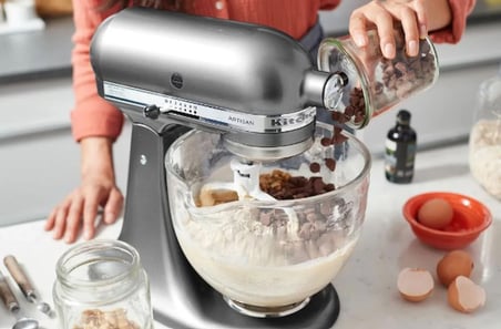 KitchenAid Artisan 5KSM125ECU Stand Mikser ve Kaseli Karıştırıcı - 300W, 4.8 Litre, Kontur Gümüş (Contour Silver)