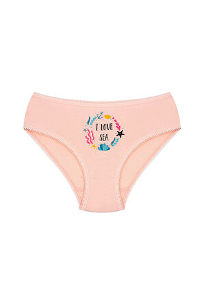 Öts Kız Çocuk Külot 3'lü Baskılı (%96 Pamuk - %4 Elastan)