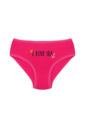 Öts Kız Çocuk Külot 3'lü Baskılı (%96 Pamuk - %4 Elastan)