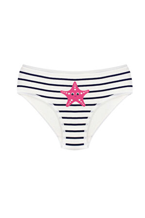 Öts Kız Çocuk Külot 3'lü Baskılı (%96 Pamuk - %4 Elastan)