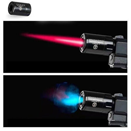 Dan Wesson 10mm Minyatür Tabanca Metal Doldurulabilir Torch Çakmak Gümüş