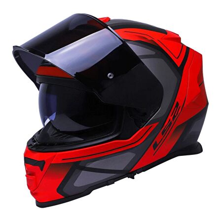 Ls2 Storm 2 Faster Full Face Motosiklet Kaskı Siyah Vizörlü