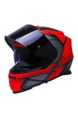 Storm 2 Faster Full Face Motosiklet Kaskı Siyah Vizörlü