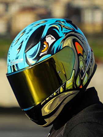 Ls2 Rapid 2 Neo Full Face Motosiklet Kaskı Siyah Vizörlü