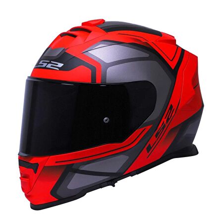 Ls2 Storm 2 Faster Full Face Motosiklet Kaskı Şeffaf + Siyah Vizörlü
