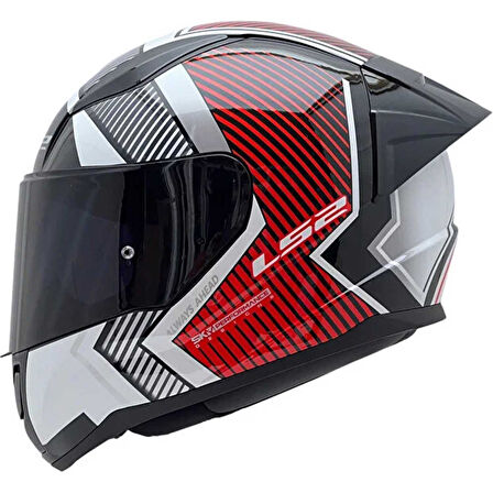 Ls2 Rapid 2 Extra Full Face Motosiklet Kaskı Şeffaf + Siyah Vizörlü