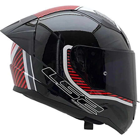 Ls2 Rapid 2 Extra Full Face Motosiklet Kaskı Şeffaf + Siyah Vizörlü