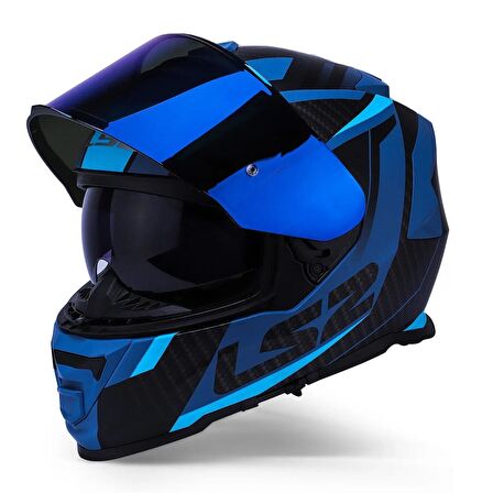 Ls2 Storm 2 Racer Full Face Motosiklet Kaskı Gökkuşağı Vizörlü