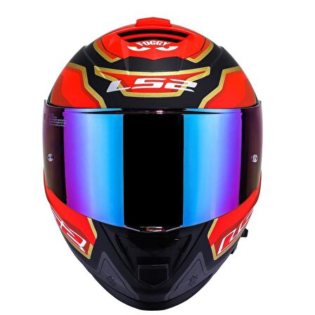 Ls2 Storm 2 Foggy Full Face Motosiklet Kaskı Şeffaf + Gökkuşağı Vizörlü
