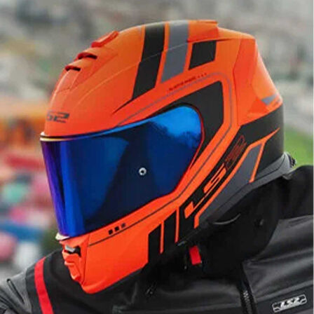 Ls2 Storm 2 Fist Full Face Motosiklet Kaskı Şeffaf + Gökkuşağı Vizörlü