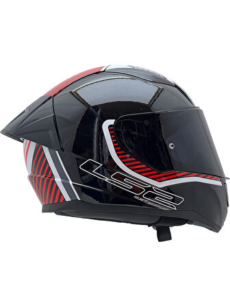 Ls2 Rapid 2 Extra Race Full Face Motosiklet Kaskı Yarış Spoiler +  Siyah Vizörlü