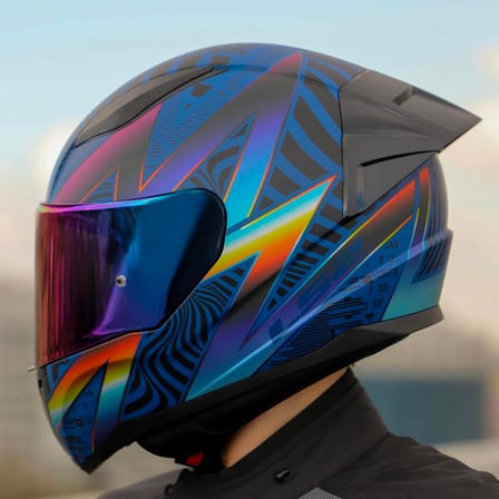 Ls2 Rapid 2 Optik Race Full Face Motosiklet Kaskı Yarış Spoiler +  Şeffaf + Gökkuşağı Vizörlü